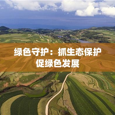 綠色守護(hù):抓生態(tài)保護(hù)促綠色發(fā)展