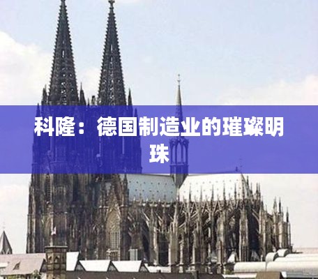 科?。旱聡?guó)制造業(yè)的璀璨明珠