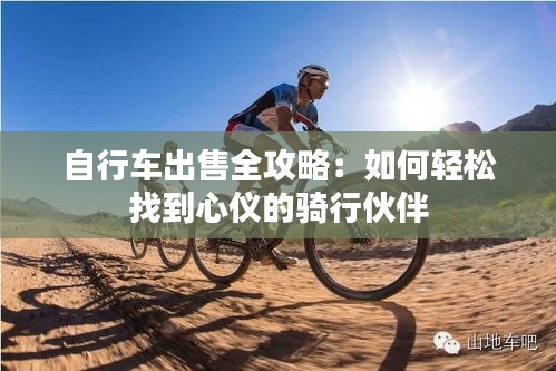 自行車出售全攻略：如何輕松找到心儀的騎行伙伴