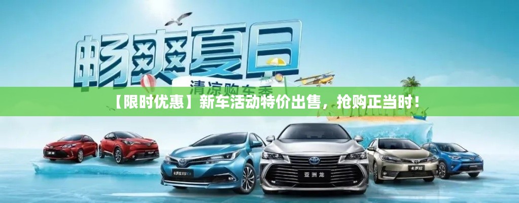 【限時優(yōu)惠】新車活動特價出售，搶購正當時！