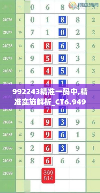 992243精準(zhǔn)一碼中,精準(zhǔn)實(shí)施解析_CT6.949