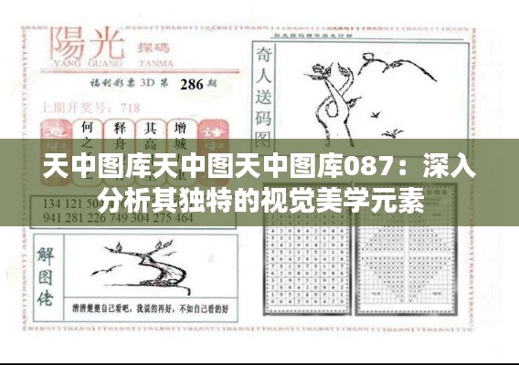 天中圖庫天中圖天中圖庫087：深入分析其獨(dú)特的視覺美學(xué)元素
