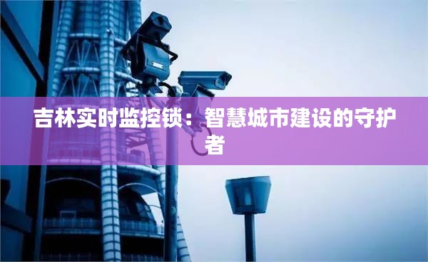吉林實時監(jiān)控鎖:智慧城市建設(shè)的守護者