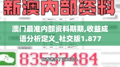 澳門最準(zhǔn)內(nèi)部資料期期,收益成語分析定義_社交版1.877