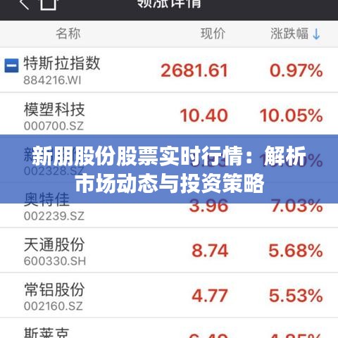 新朋股份股票實(shí)時(shí)行情：解析市場(chǎng)動(dòng)態(tài)與投資策略