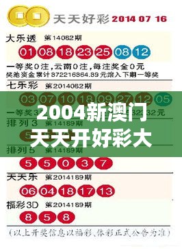 2004新澳門(mén)天天開(kāi)好彩大全正版353期:彩民必備權(quán)威資料