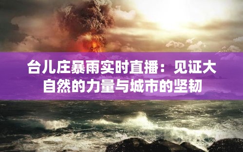 臺兒莊暴雨實時直播：見證大自然的力量與城市的堅韌