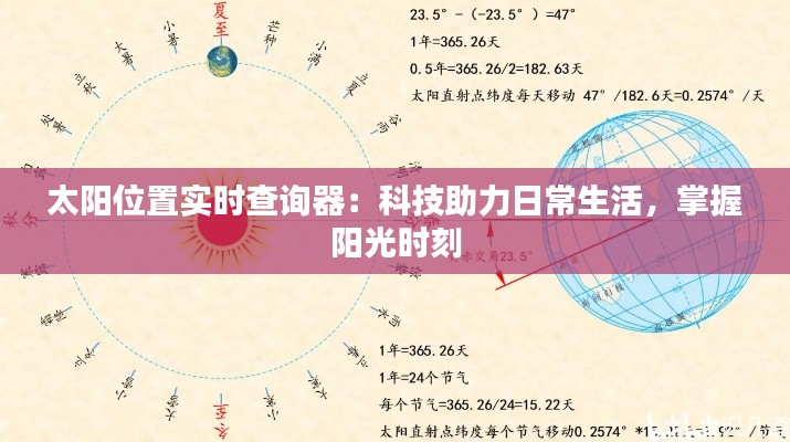 太陽位置實時查詢器：科技助力日常生活，掌握陽光時刻