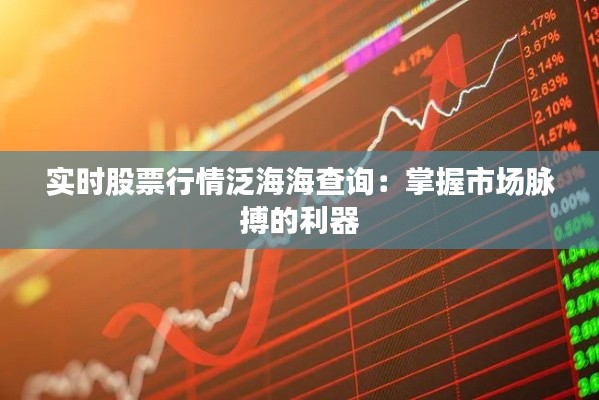實時股票行情泛海海查詢：掌握市場脈搏的利器