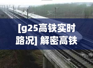 [g25高鐵實(shí)時(shí)路況] 解密高鐵出行新體驗(yàn)