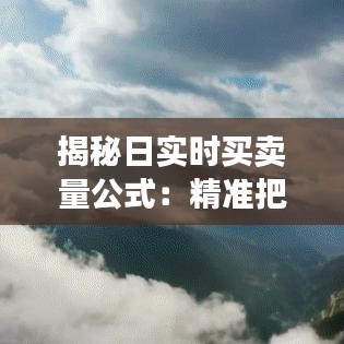 揭秘日實(shí)時(shí)買賣量公式：精準(zhǔn)把握市場(chǎng)脈搏的利器