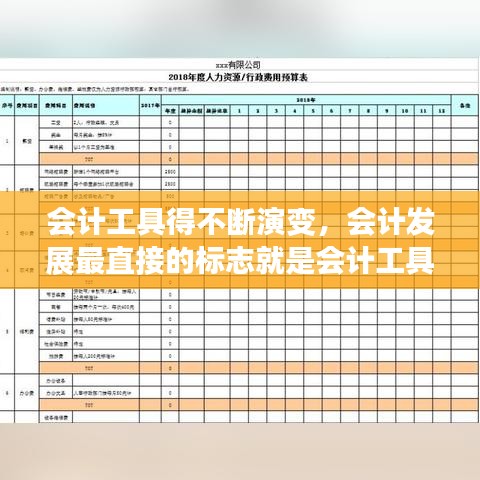 會計工具得不斷演變，會計發(fā)展最直接的標(biāo)志就是會計工具的不斷發(fā)展 