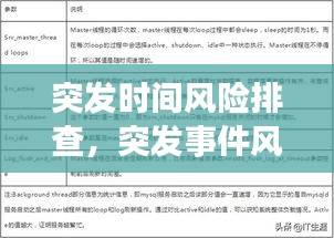 突發(fā)時間風(fēng)險排查，突發(fā)事件風(fēng)險評估報告范文 