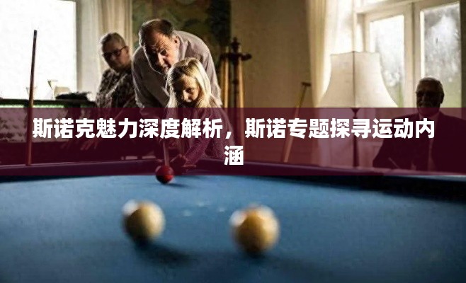 斯諾克魅力深度解析，斯諾專題探尋運動內涵