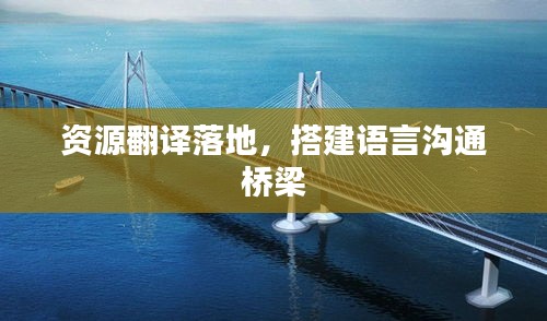 資源翻譯落地，搭建語(yǔ)言溝通橋梁
