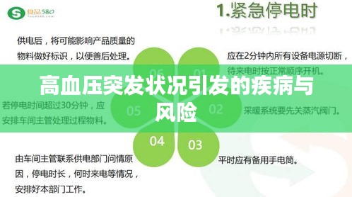 高血壓突發(fā)狀況引發(fā)的疾病與風險