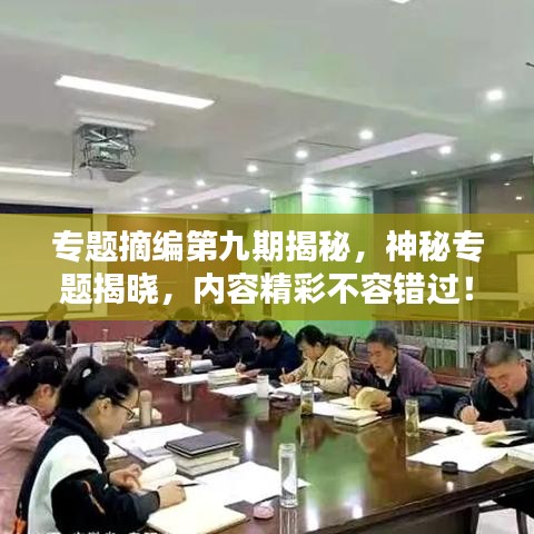 專題摘編第九期揭秘，神秘專題揭曉，內(nèi)容精彩不容錯(cuò)過(guò)！