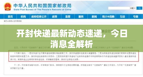 開封快遞最新動態(tài)速遞，今日消息全解析