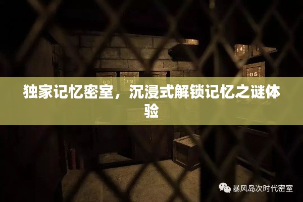 獨家記憶密室，沉浸式解鎖記憶之謎體驗