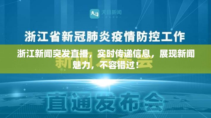 浙江新聞突發(fā)直播，實(shí)時(shí)傳遞信息，展現(xiàn)新聞魅力，不容錯(cuò)過(guò)！