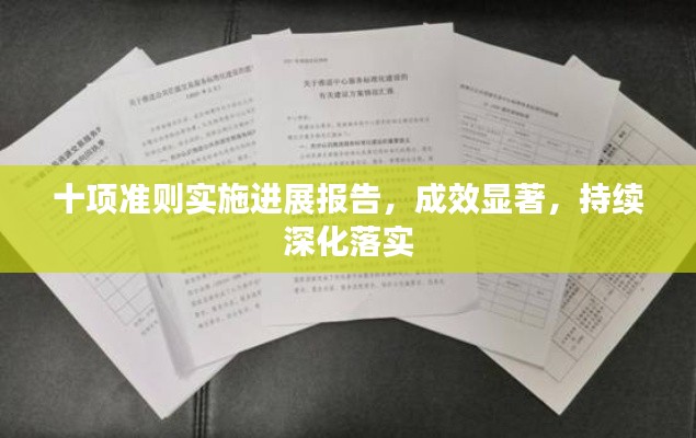 十項準(zhǔn)則實施進展報告，成效顯著，持續(xù)深化落實