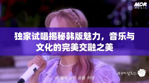 獨家試唱揭秘韓版魅力，音樂與文化的完美交融之美