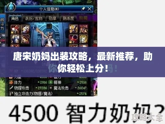 唐宋奶媽出裝攻略，最新推薦，助你輕松上分！