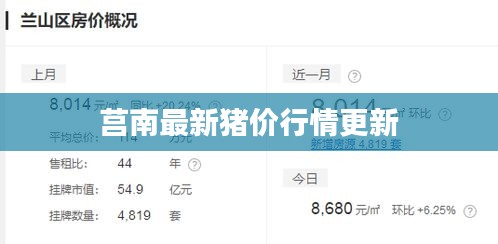 莒南最新豬價行情更新